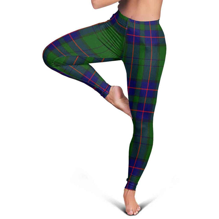 Scottish Lockhart Modern Clan Tartan Women Leggings Tartan Plaid 5
