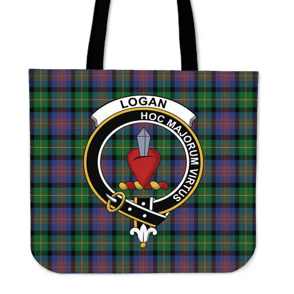Scottish Logan Ancient Clan Crest Tartan Tote Bag Tartan Plaid