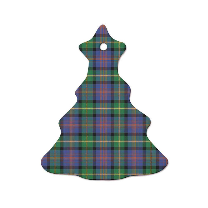 Scottish Logan Ancient Clan Tartan Ceramic Ornament  Tree Shape Tartan Plaid