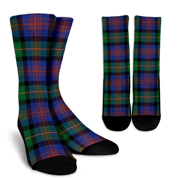 Scottish Logan Ancient Clan Tartan Crew Socks