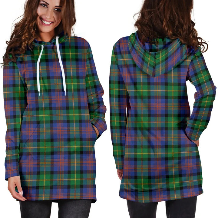 Scottish Logan Ancient Clan Tartan Hoodie Dress