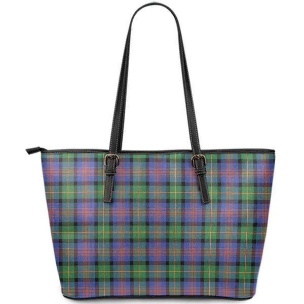 Scottish Logan Ancient Clan Tartan Leather Tote Tartan Plaid