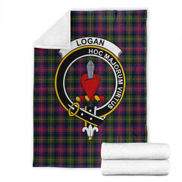 Scottish Logan Clan Crest Tartan Blanket Tartan Plaid 1