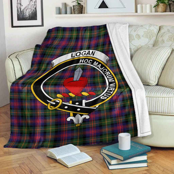 Scottish Logan Clan Crest Tartan Blanket Tartan Plaid 2