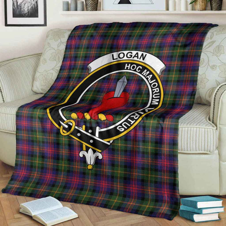 Scottish Logan Clan Crest Tartan Blanket Tartan Plaid 3