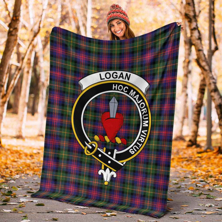 Scottish Logan Clan Crest Tartan Blanket Tartan Plaid 4