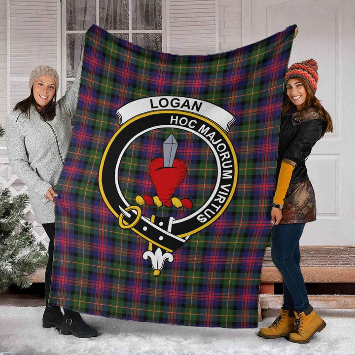 Scottish Logan Clan Crest Tartan Blanket Tartan Plaid 5