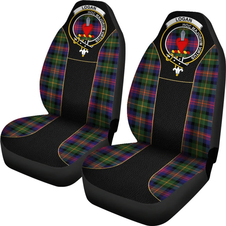 Scottish Logan Clan Crest Tartan Car Seat Covers - Special Style 2