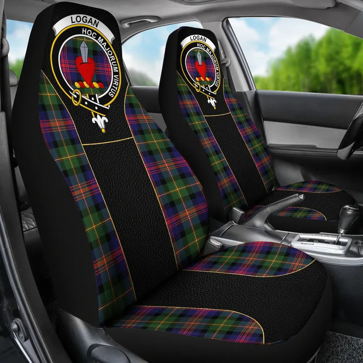 Scottish Logan Clan Crest Tartan Car Seat Covers - Special Style 3