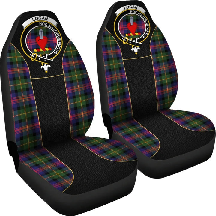 Scottish Logan Clan Crest Tartan Car Seat Covers - Special Style 4