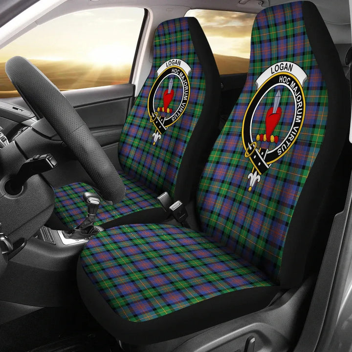 Scottish Logan Clan Crest Tartan Car Seat Covers 2