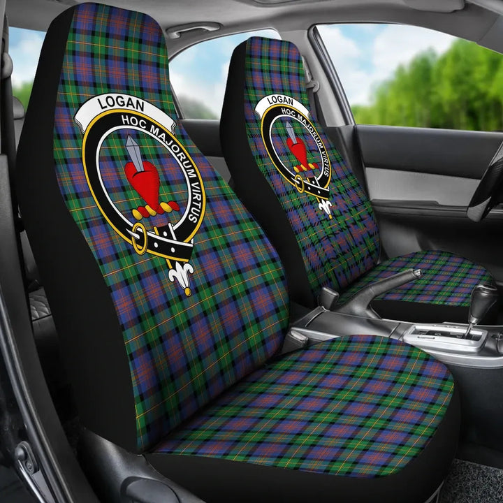 Scottish Logan Clan Crest Tartan Car Seat Covers 3