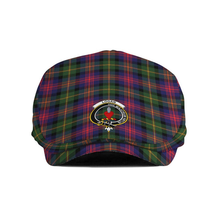 Scottish Logan Clan Crest Tartan Flat Cap Tartan Plaid 1