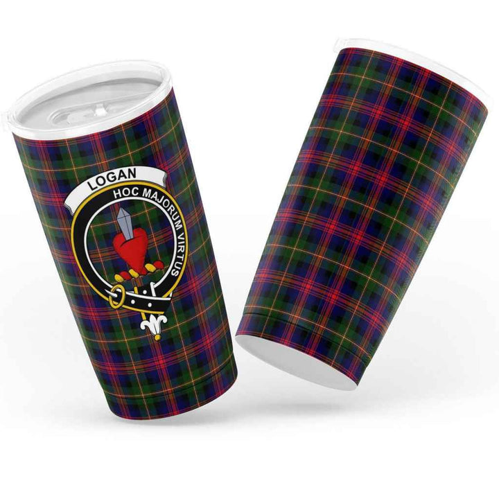 Scottish Logan Clan Crest Tartan Insulated Tumbler Tartan Plaid 3