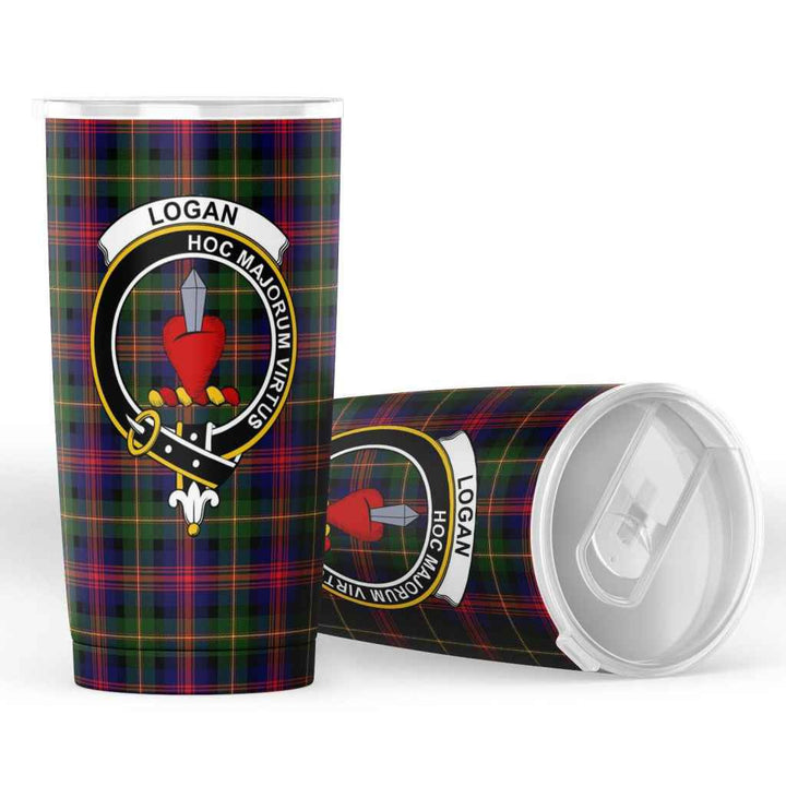 Scottish Logan Clan Crest Tartan Insulated Tumbler Tartan Plaid 4