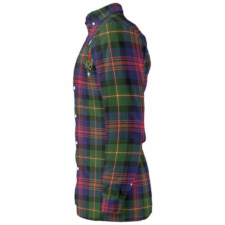 Scottish Logan Clan Crest Tartan Long Sleeve Shirt Tartan Plaid