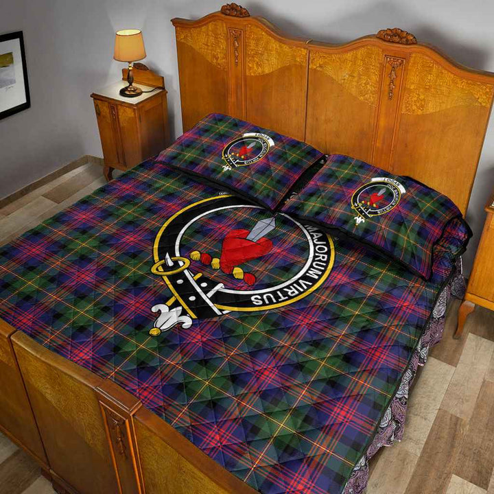 Scottish Logan Clan Crest Tartan Quilt Bed Set Tartan Plaid 5