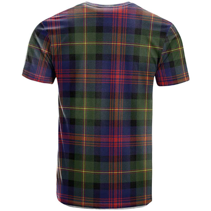 Scottish Logan Clan Crest Tartan T-Shirt Back Side Tartan Plaid