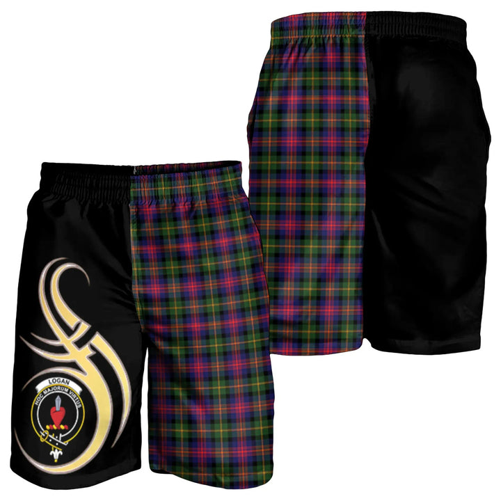 Scottish Logan Modern Clan Crest Tartan Believe in Me Men's Shorts