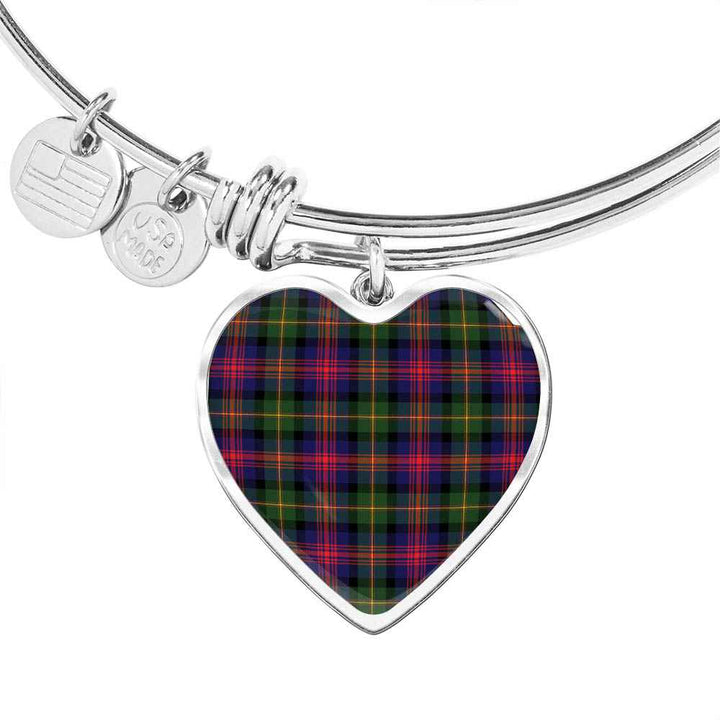 Scottish Logan Modern Clan Tartan Bangle Heart Tartan Plaid 1