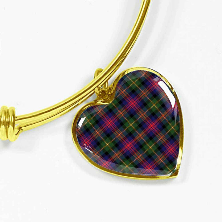 Scottish Logan Modern Clan Tartan Bangle Heart Tartan Plaid 2