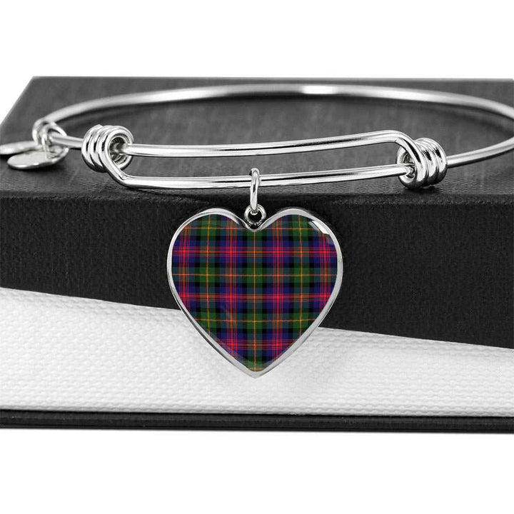Scottish Logan Modern Clan Tartan Bangle Heart Tartan Plaid 5
