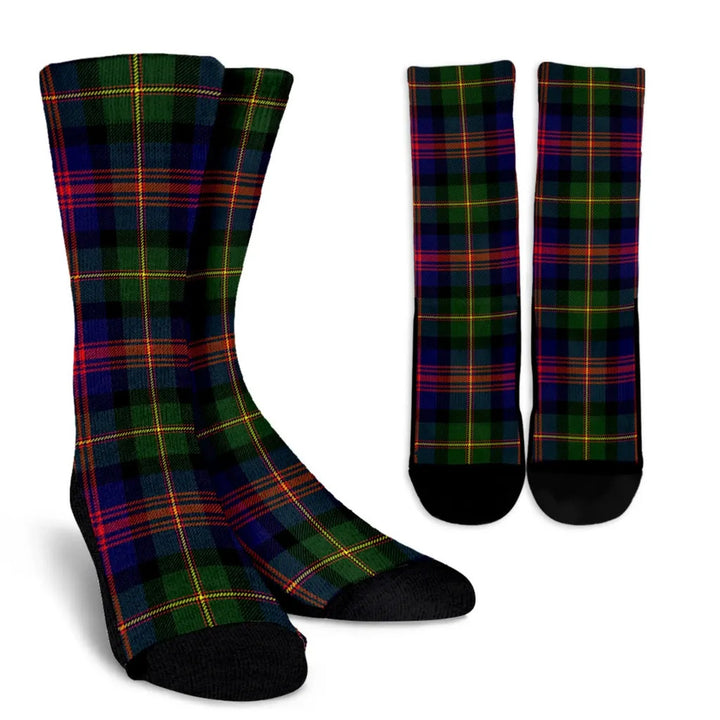 Scottish Logan Modern Clan Tartan Crew Socks