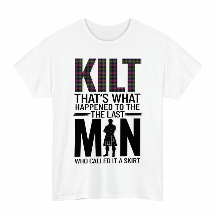Scottish Logan Modern Clan Tartan Funny Scotland Kilt T-Shirt Tartan Plaid White Color