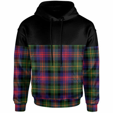 Scottish Logan Modern Clan Tartan Hoodie - Horizontal Style Front Side Tartan Plaid