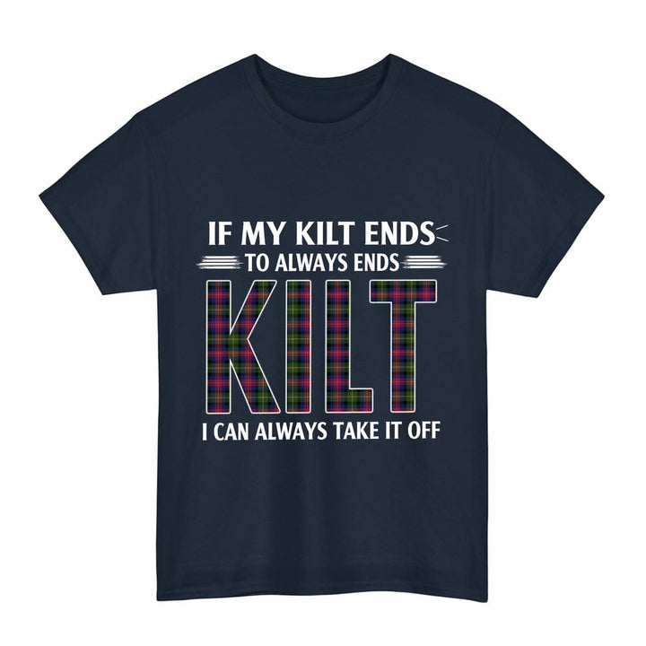 Scottish Logan Modern Clan Tartan Kilt Pride T-Shirt Tartan Plaid Navy Color