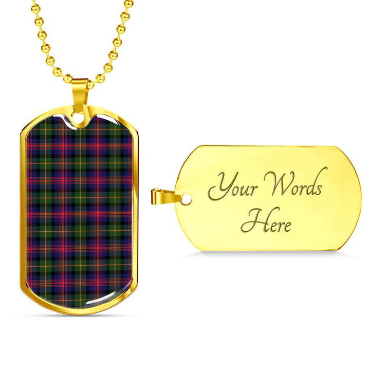 Scottish Logan Modern Clan Tartan Military Dog Tag Necklace Tartan Plaid 4