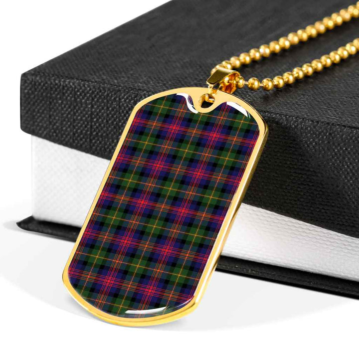 Scottish Logan Modern Clan Tartan Military Dog Tag Necklace Tartan Plaid 6