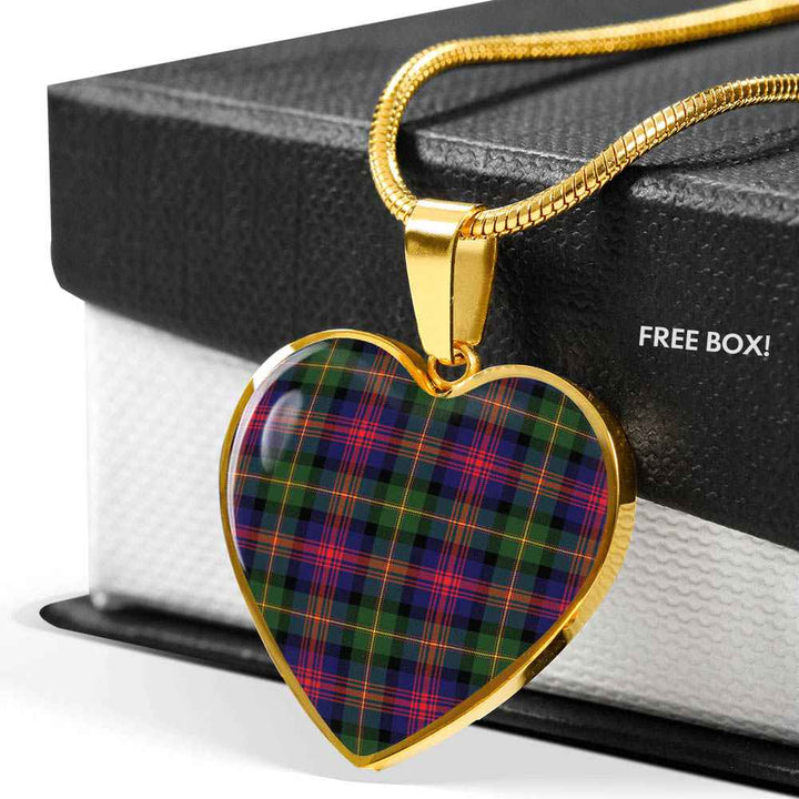 Scottish Logan Modern Clan Tartan Necklace Heart Tartan Plaid 6