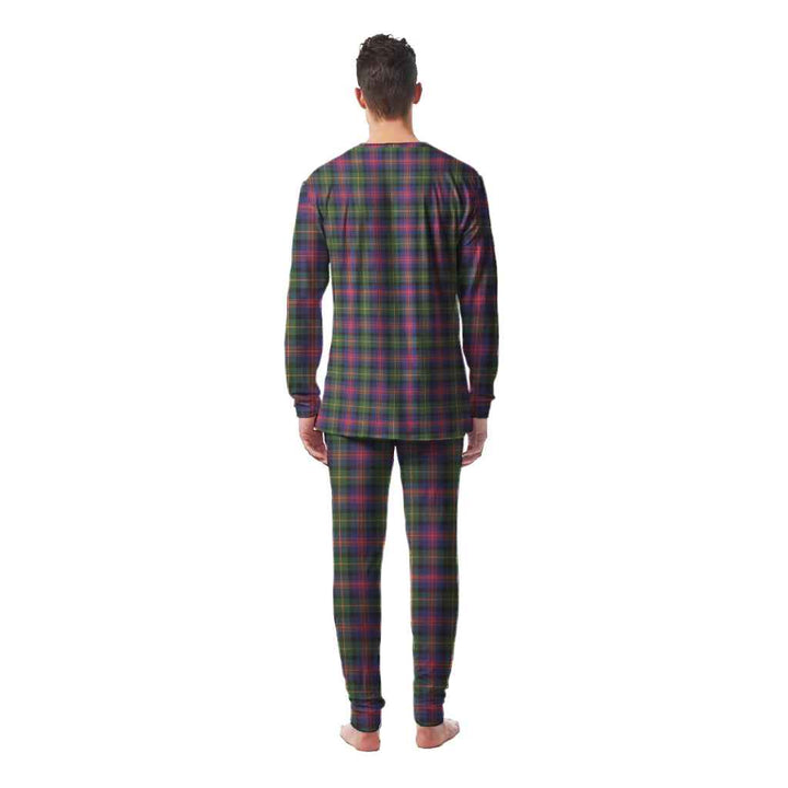 Scottish Logan Modern Clan Tartan Pajama Set Men Back Side Tartan Plaid