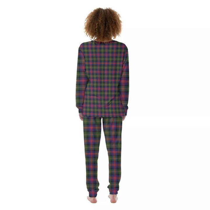 Scottish Logan Modern Clan Tartan Pajama Set Women Back Side Tartan Plaid