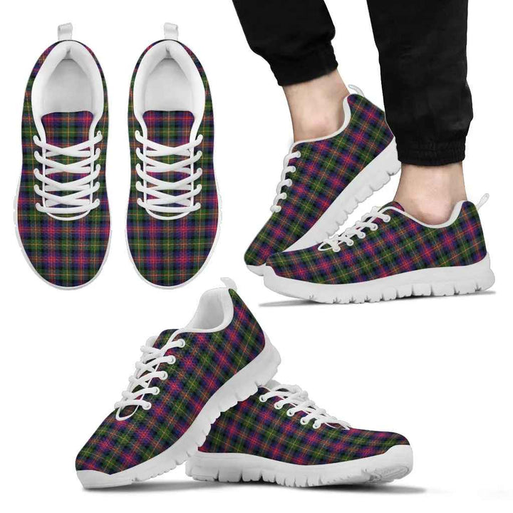 Scottish Logan Modern Clan Tartan Sneakers White Sole Tartan Plaid