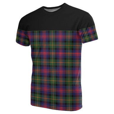 Scottish Logan Modern Clan Tartan T-Shirt Horizontal Style Front Side Tartan Plaid