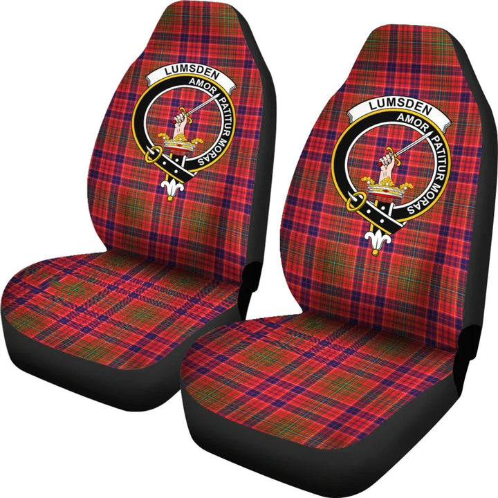 Scottish Lumsden Clan Crest Tartan Car Seat Covers 1