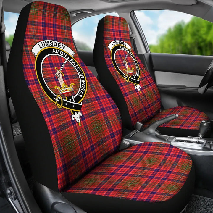 Scottish Lumsden Clan Crest Tartan Car Seat Covers 3