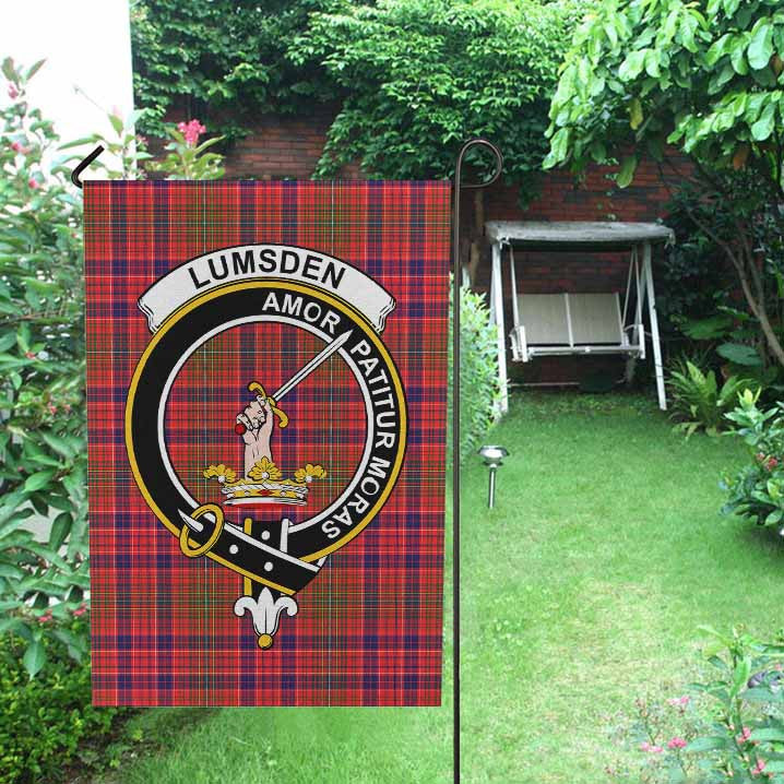 Scottish Lumsden Clan Crest Tartan Garden Flag Tartan Plaid 2