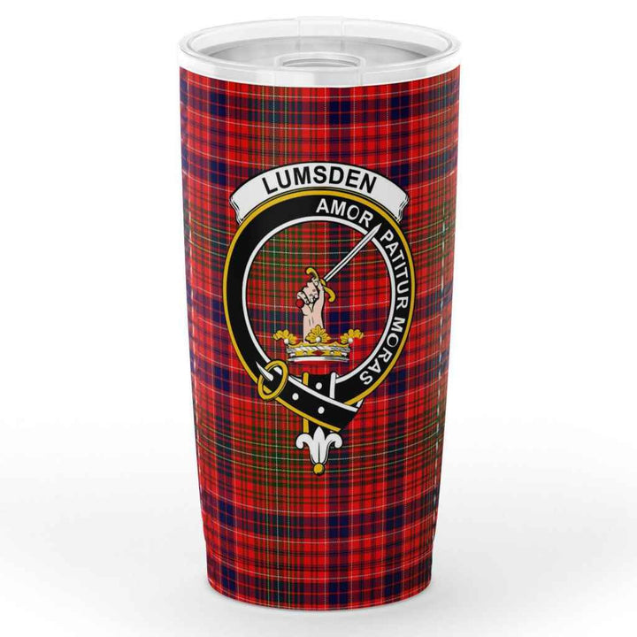 Scottish Lumsden Clan Crest Tartan Insulated Tumbler Tartan Plaid 1