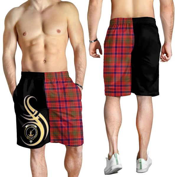 Scottish Lumsden Modern Clan Crest Tartan Believe in Me Men's Shorts
