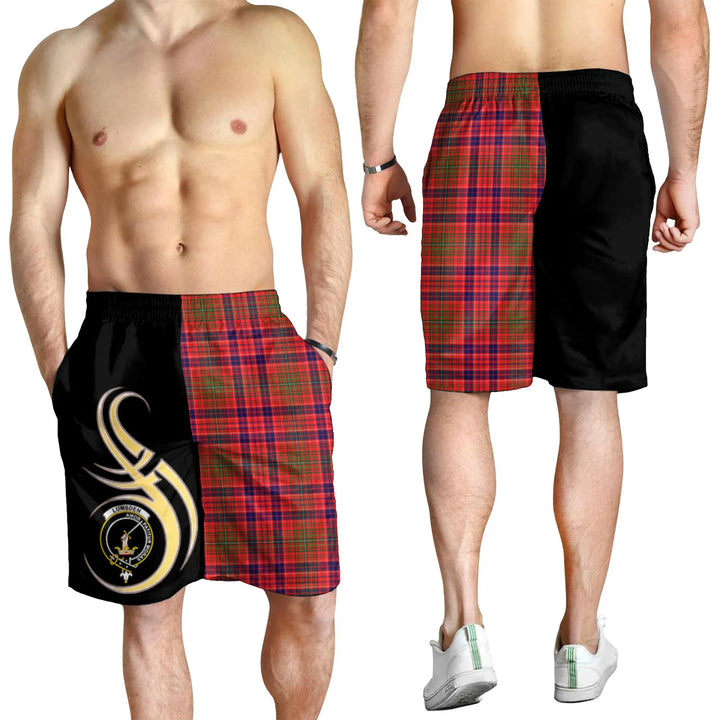 Scottish Lumsden Modern Clan Crest Tartan Believe in Me Men's Shorts
