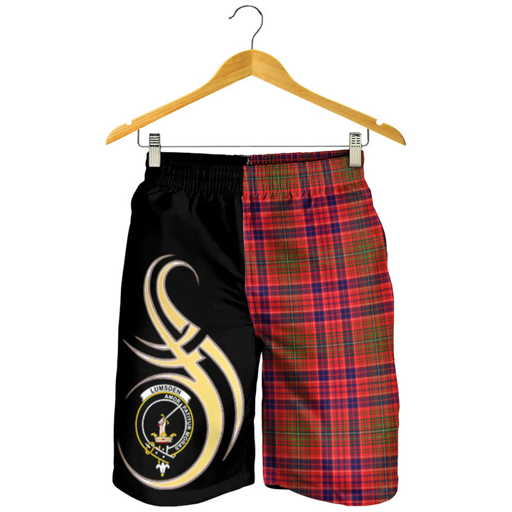 Scottish Lumsden Modern Clan Crest Tartan Believe in Me Men's Shorts