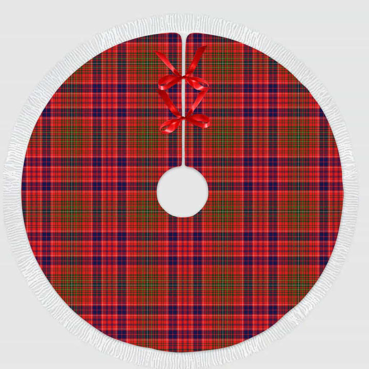 Scottish Lumsden Modern Clan Tartan Christmas Tree Skirt Tassels 1 Tartan Plaid