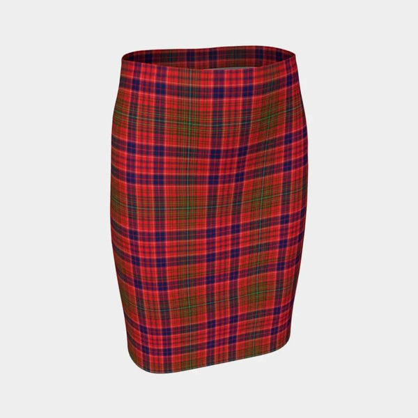 Scottish Lumsden Modern Clan Tartan Fitted Skirt Tartan Plaid 1