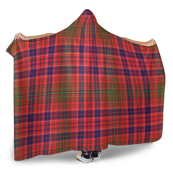 Scottish Lumsden Modern Clan Tartan Hooded Blanket Tartan Plaid 2