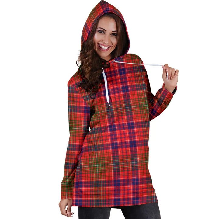 Scottish Lumsden Modern Clan Tartan Hoodie Dress
