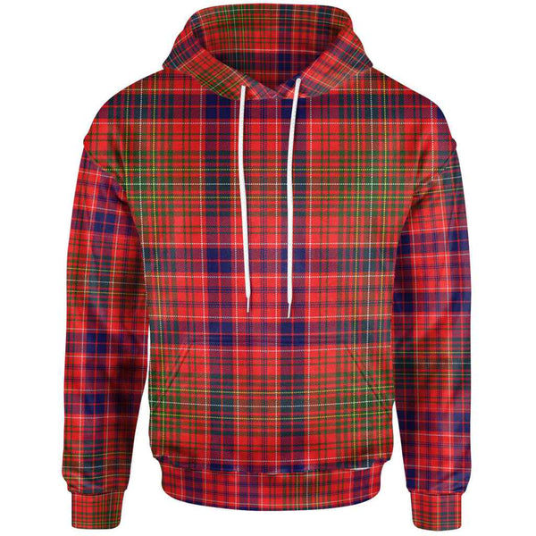 Scottish Lumsden Modern Clan Tartan Hoodie Front Side Tartan Plaid