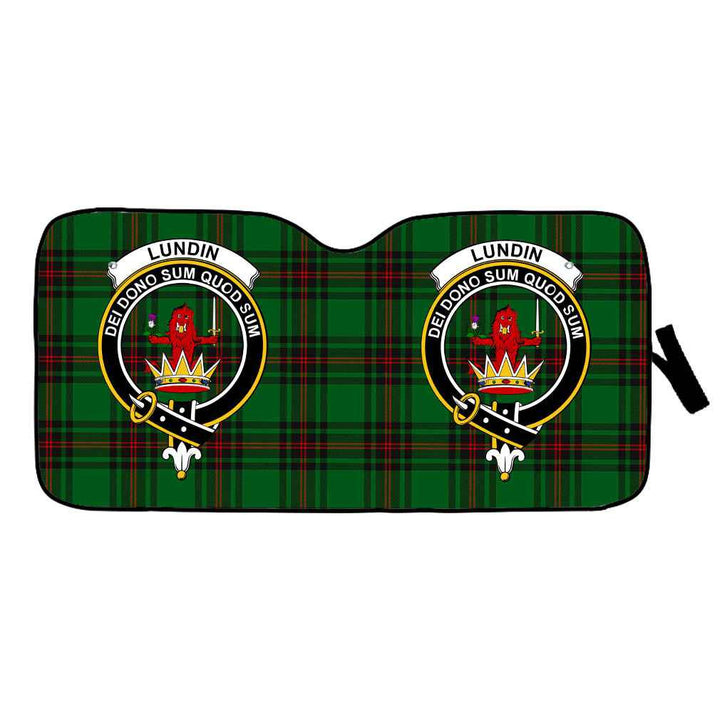 Scottish Lundin Clan Crest Tartan Car Windshield Sun Shade Tartan Plaid 1